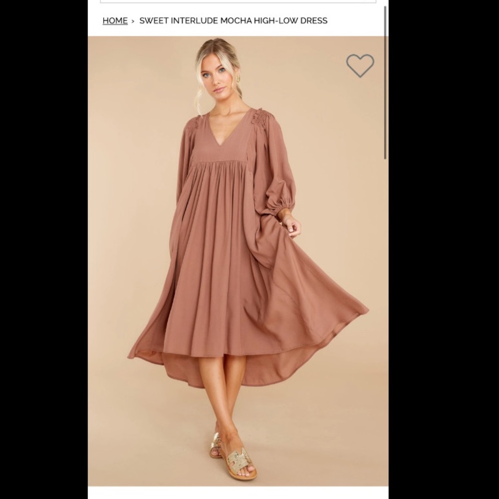 Hi-low midi dress